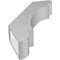 Ekena Millwork 3 1/2-in. W x 16-in. D x 24-in. H Olympic Architectural Grade PVC Knee Brace BRCP035X16X24OLY - alternate 2